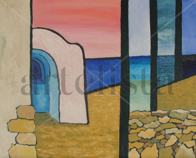 Capella de cisterna rosa Oil Canvas Landscaping