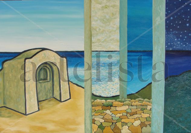 Capella de cisterna verde Oil Canvas Landscaping