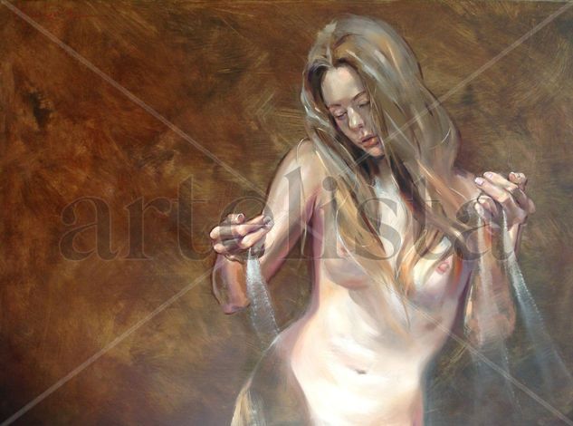 Sands Oil Panel Figure Painting