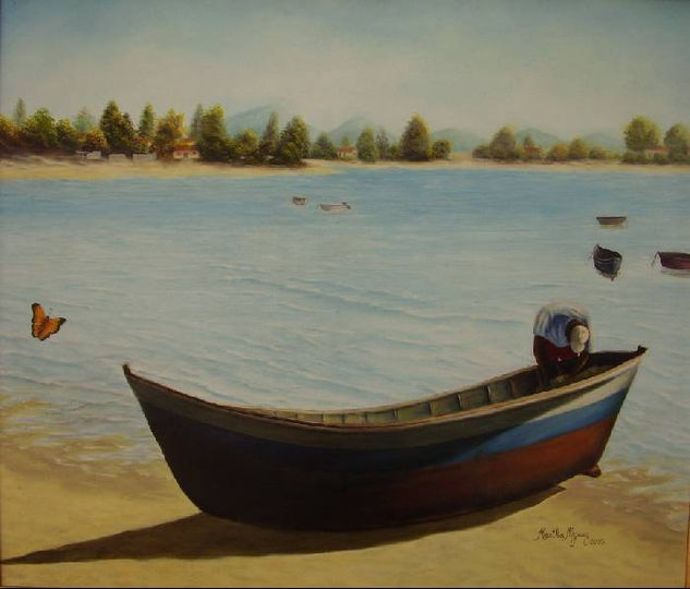 Pescador de Ilusiones Óleo Lienzo Paisaje