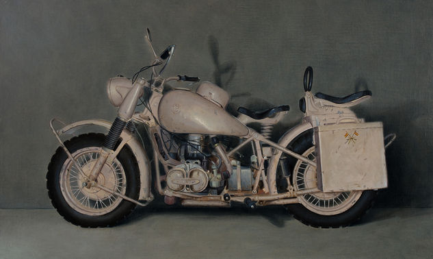 moto BMW Oil Canvas Still Life Paintings