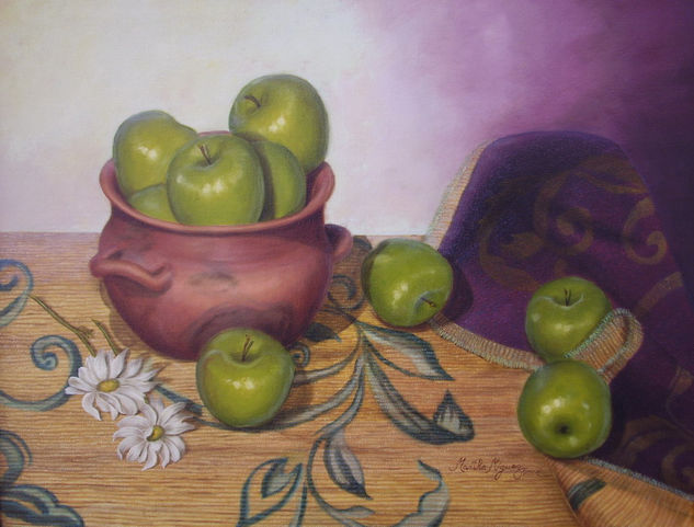 Sobre el Tapiz de la Abuela Oil Canvas Still Life Paintings