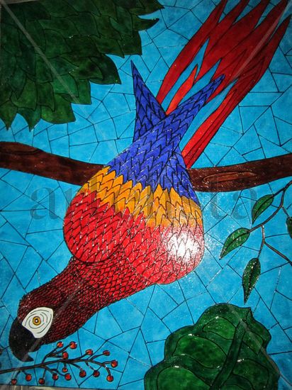 Guacamayo Stained glass Others Animals