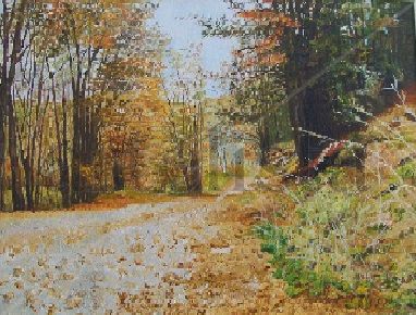 Otoño en el Sur Argentino Oil Canvas Landscaping