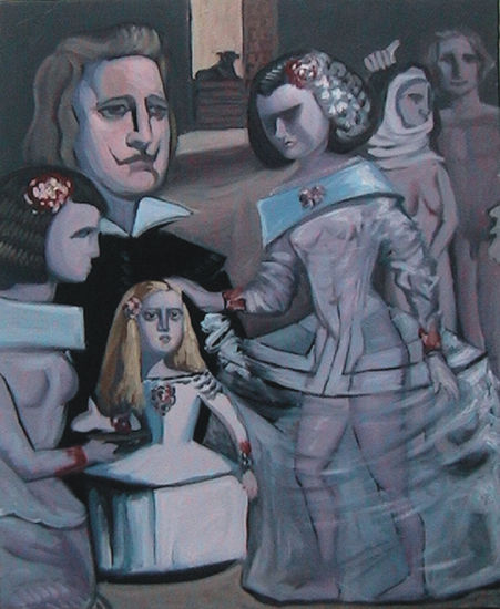 "LAS MENINAS 17" Óleo Lienzo Figura