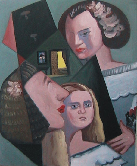 LAS MENINAS 20 Oil Canvas Figure Painting