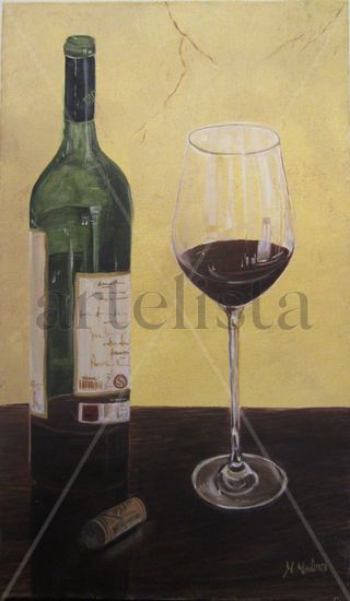 copa de rioja Óleo Lienzo Bodegones