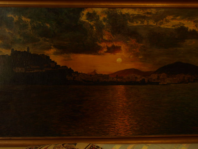 Puesta de sol en el puerto de Ibiza