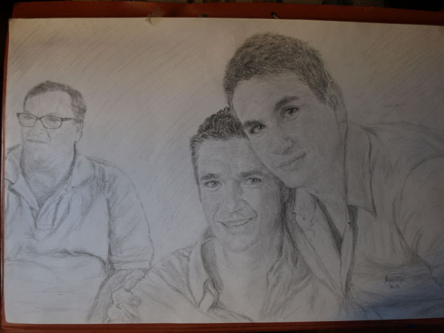 retrato de grupo familiar Graphite