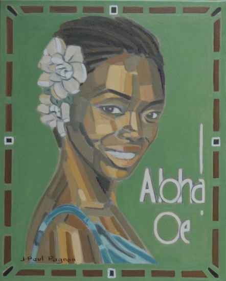 ALOAH OE Oil Canvas Portrait