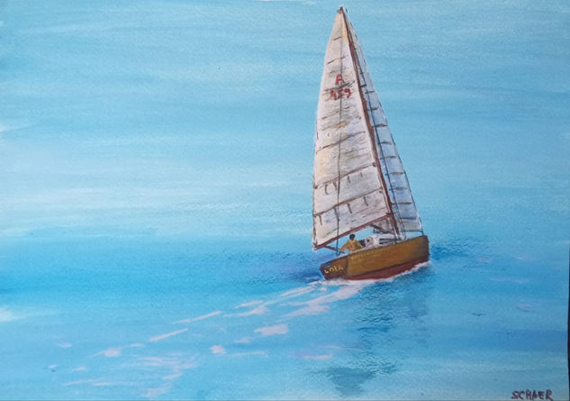 Lola Acrylic Paper Marine Painting