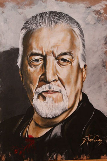 Jon Lord Acrílico Tabla Retrato