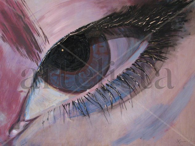 Ojo de Coral ::: Coral's Eye Acrylic Panel Nude Paintings