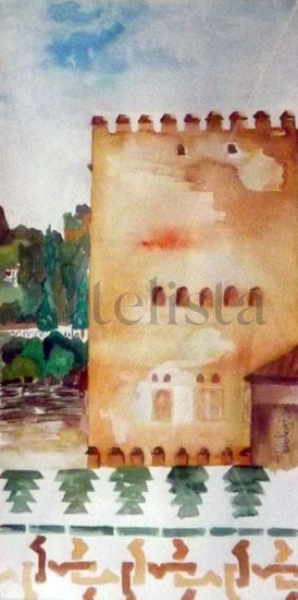 torre alhambra Watercolour Paper Landscaping