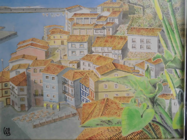 Cudillero Watercolour Paper Landscaping