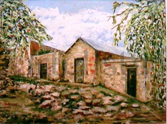 calle de Salta Argentina Oil Canvas Landscaping