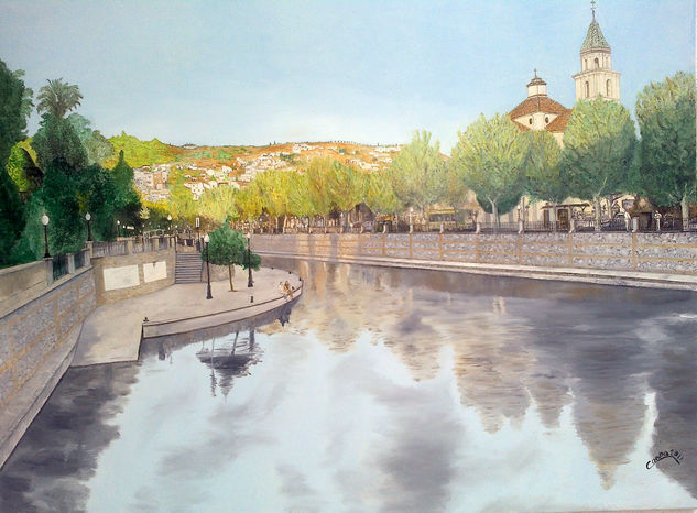 Rio Genil (Granada) Oil Canvas Landscaping