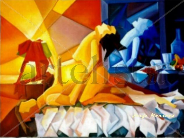 color pasión Oil Canvas Figure Painting