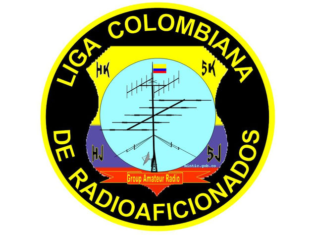 sello Liga Colombiana de Radioaficionados