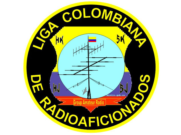 sello Liga Colombiana de Radioaficionados 