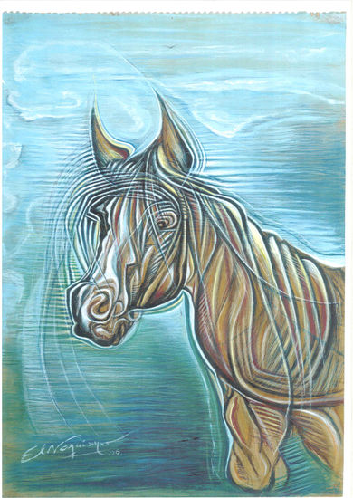 Potrillo Gouache Cartulina Animales