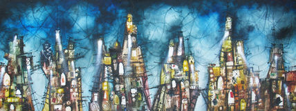 Ciudad en Azul