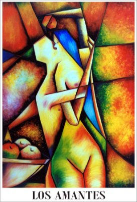 LOS AMANTES Oil Canvas Nude Paintings