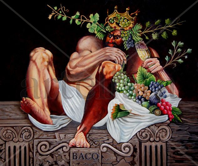 BACO Oil Canvas Figure Painting