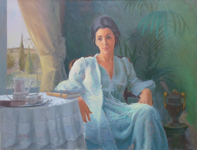 Melancolía Oil Canvas Figure Painting