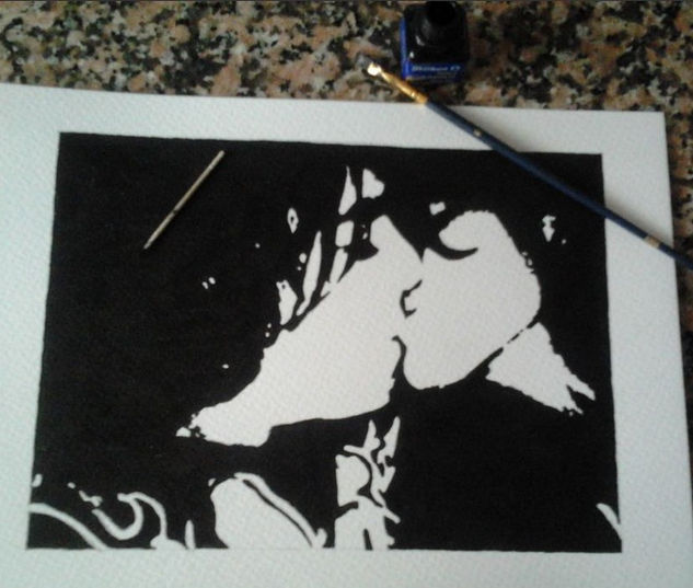 Beso Ink Paper Portrait