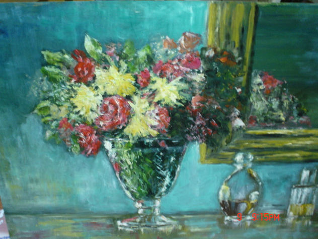 flores y espejo