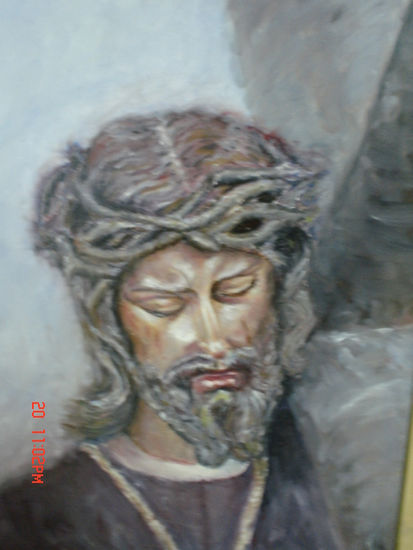 Cristo de los gitanos Oil Canvas Portrait