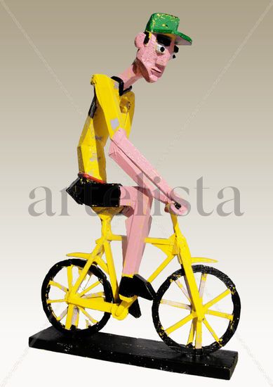 El ciclista Wood Figurative