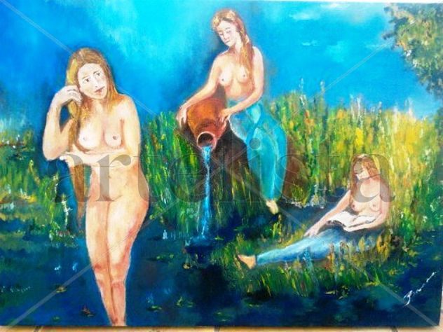 Musas en el estaque dorado