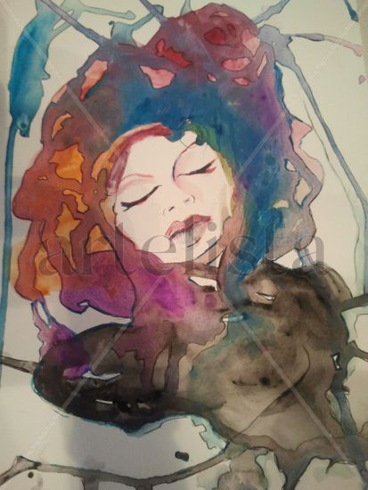 mujer Watercolour Paper Others