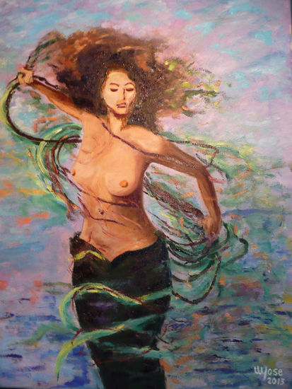 Sirena Oil Canvas Figure Painting