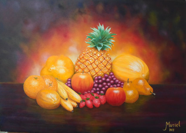 Fiesta de sabores Oil Canvas Still Life Paintings