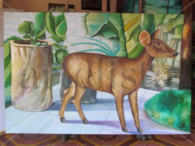 venado Oil Canvas Animals