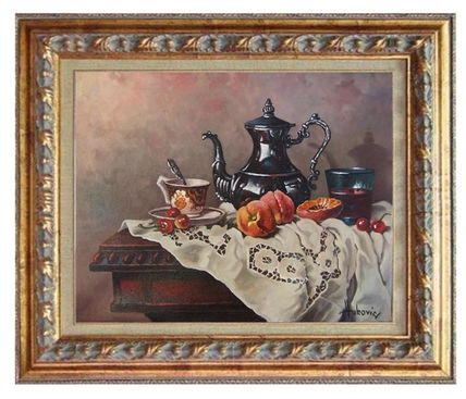 With afternoon tea