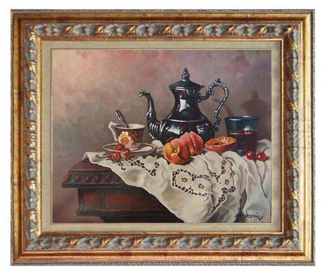 With afternoon tea