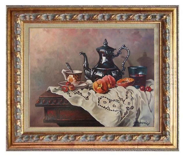 With afternoon tea