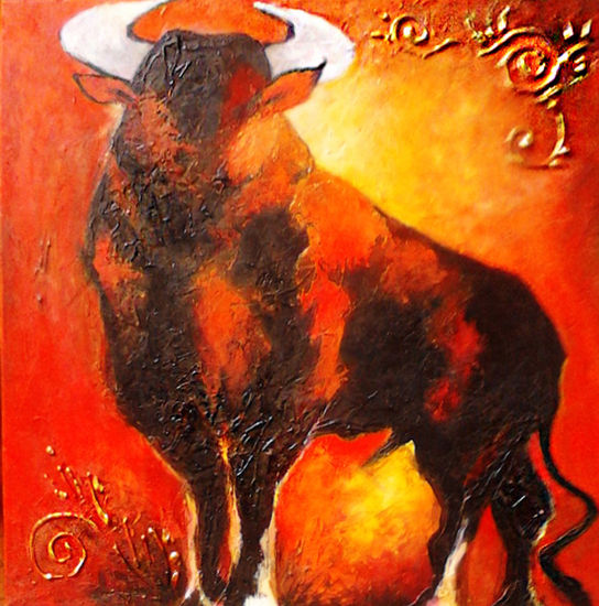 Toro Acrylic Canvas Figure Painting