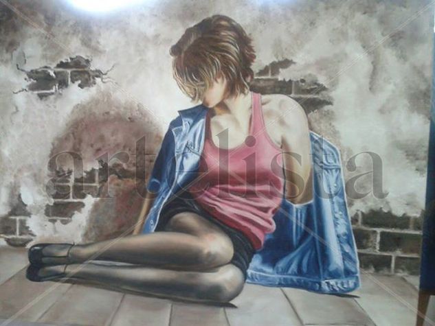 sin titulo Oil Canvas Figure Painting