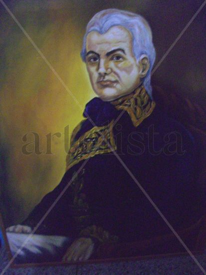 "GENERAL MIRANDA" Óleo Lienzo Retrato