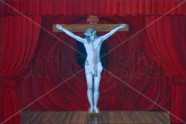 El espectáculo de la redención. Oil Canvas Figure Painting