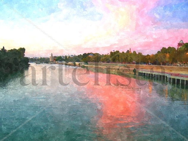 Reflejos de otoño sobre el guadalquivir