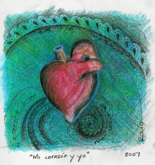 Mi corazón y yo Mixed media Paper Others