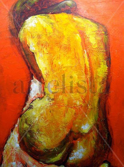 Desnudo Acrylic Textile Nude Paintings