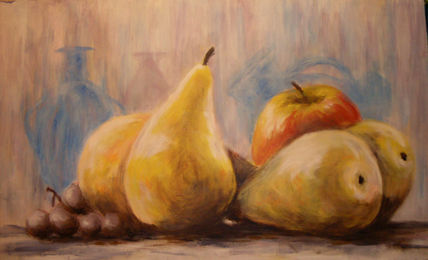 Frutas y vasijas