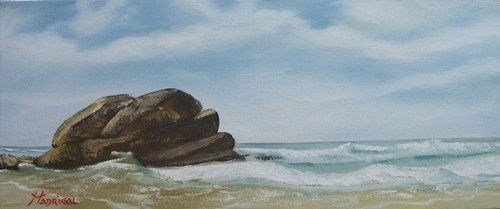 Arrecifes en el Tayrona Oil Canvas Marine Painting